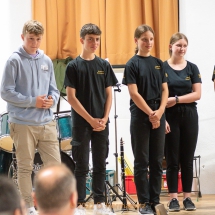Michelwinnaden Jungmusikanten on stage